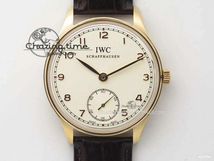 MIROTIME 0105 Portuguese Real PR IW500106 ZF 1:1 Best Edition Grey Dial On Black Leather Strap A52010 V Versatile 7306